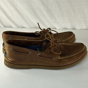 Sperry Top-Sider Authentic Original 2 Eye Boat Shoe Men's size 11 Brown Leather
